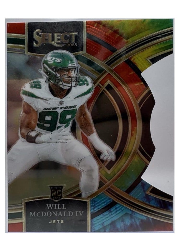 2023 Panini Select Base Set Will McDonald IV Tie-Dye Prizm Die-Cut #192 card