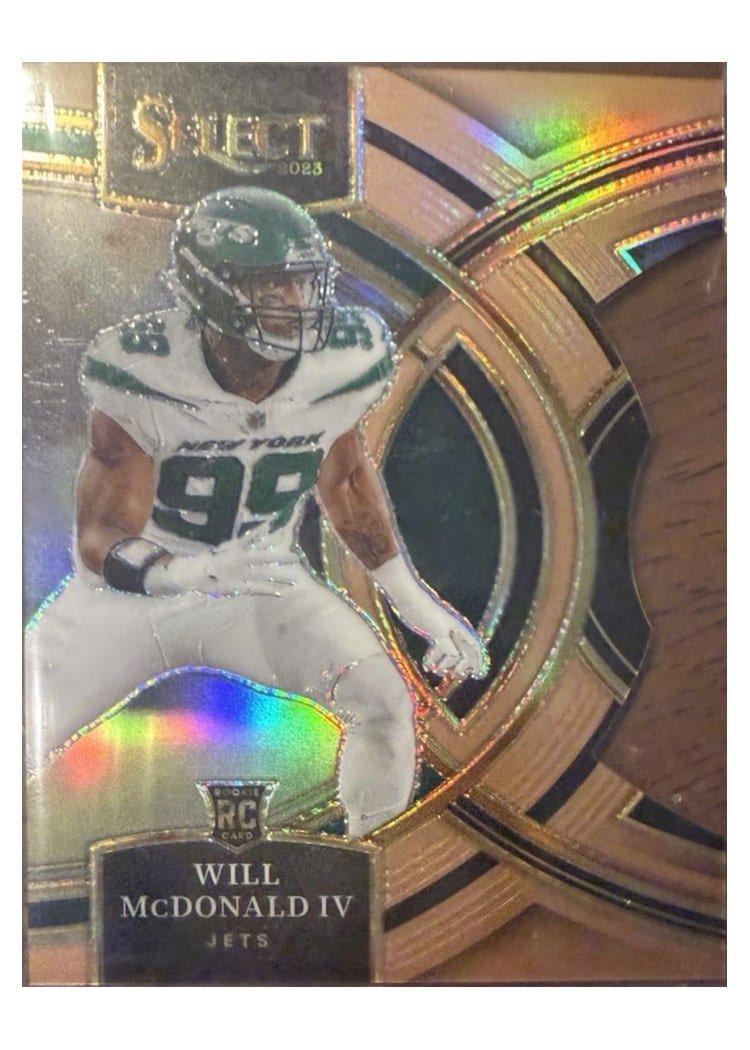 2023 Panini Select Base Set Will McDonald IV Gold Prizm Die-Cut #192 card