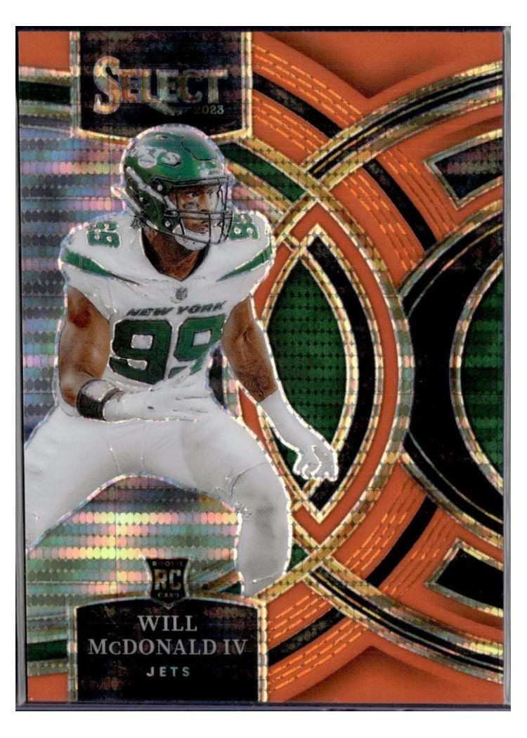 2023 Panini Select Base Set Will McDonald IV Neon Orange Pulsar Prizm #192 card