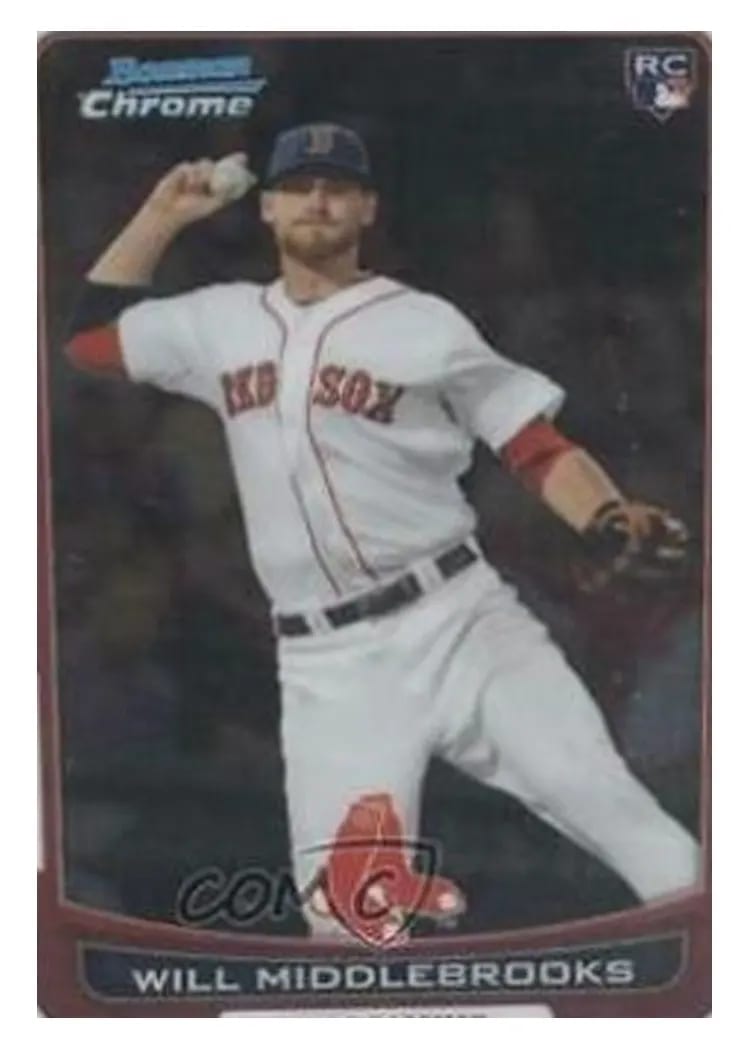 2012 Bowman Chrome Draft Will Middlebrooks #40 card