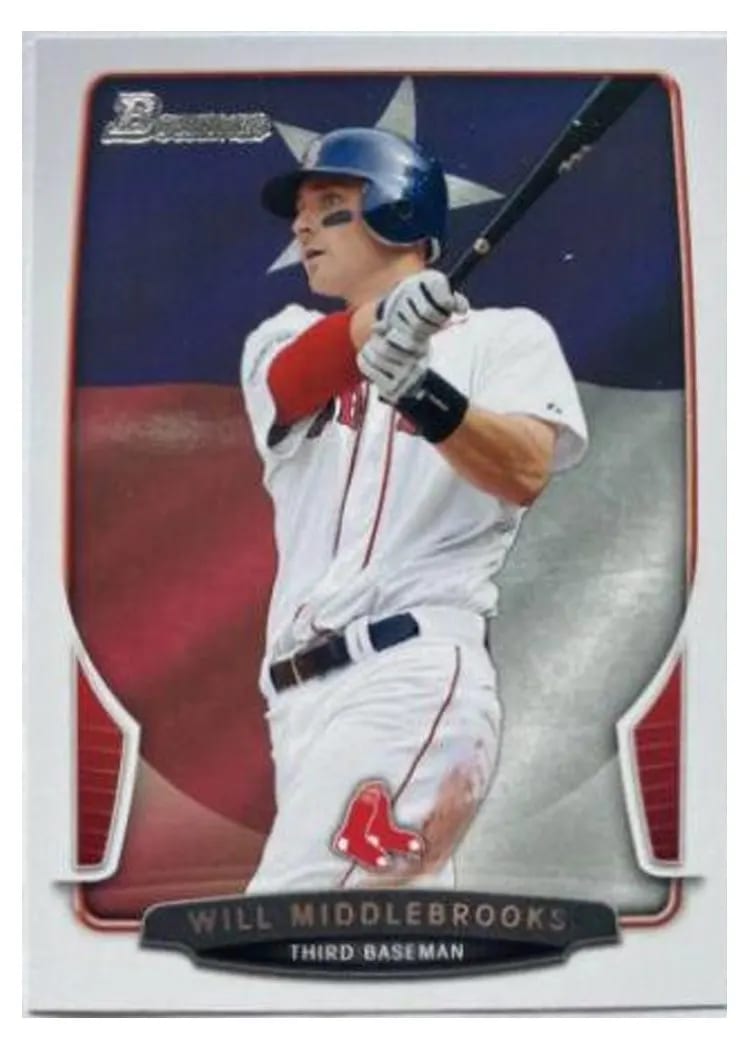 2013 Bowman Will Middlebrooks #19 card