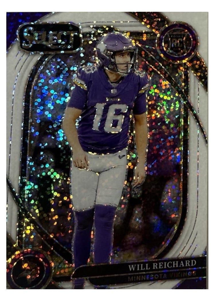 2024 Panini Select Base Set Will Reichard White Sparkle Prizm #300 card