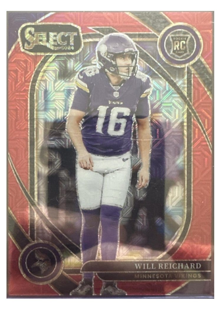 2024 Panini Select Base Set Will Reichard Red Prizm #300 card