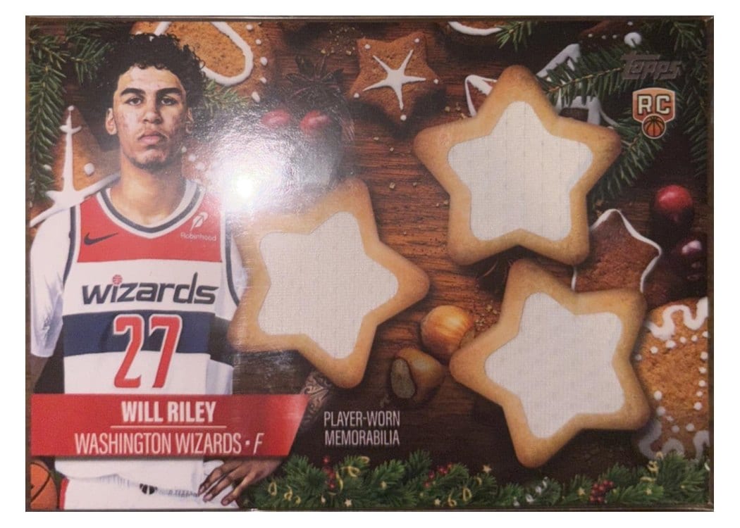 2025-26 Topps Holiday Holiday-Shaped Relics Will Riley #HSR-17 card