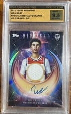 2025-26 Topps Midnight Rookie Jersey Autographs Will Riley #RJA-WR card