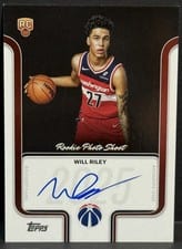 2025-26 Topps Rookie Photo Shoot Autographs Will Riley #RP-WR card