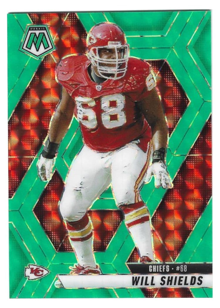 2025 Panini Mosaic Base Set Will Shields Green Fluorescent #237 card