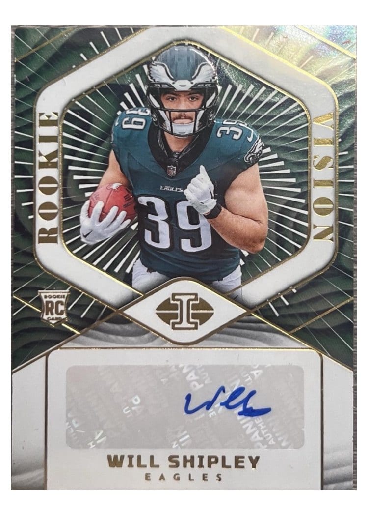 2024 Panini Illusions Rookie Vision Signatures Will Shipley #19 card