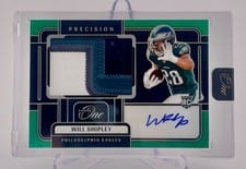 2024 Panini One Precision Rookie Patch Autographs Will Shipley #326 card