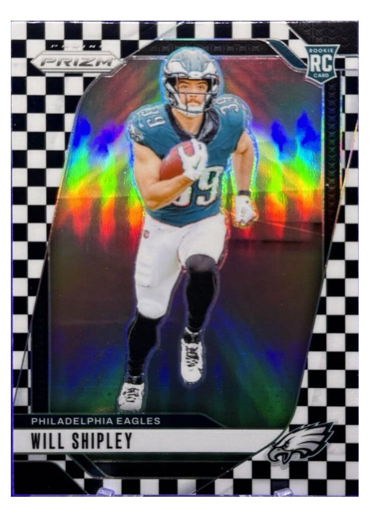 2024 Panini Prizm Base Set Will Shipley Black White Checker #397 card