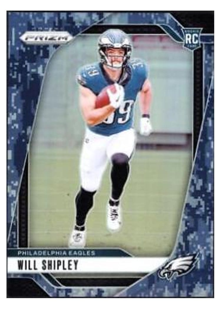 2024 Panini Prizm Base Set Will Shipley Navy Camo #397 card