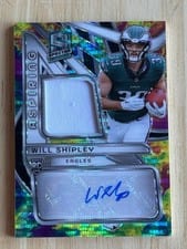 2024 Panini Spectra Aspiring Patch Autographs Will Shipley #APA-WSY card