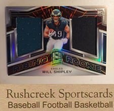 2024 Panini Spectra Rising Rookie Materials Will Shipley #RRM-WSY card