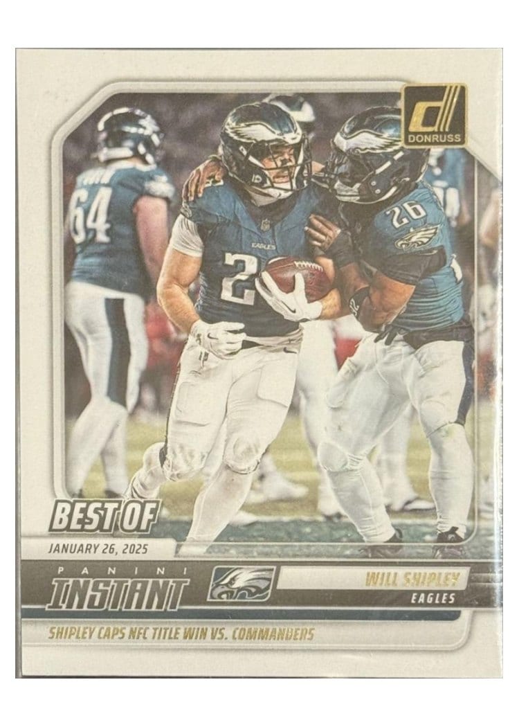 2025 Donruss Best of Instant Will Shipley #INS-WSY card
