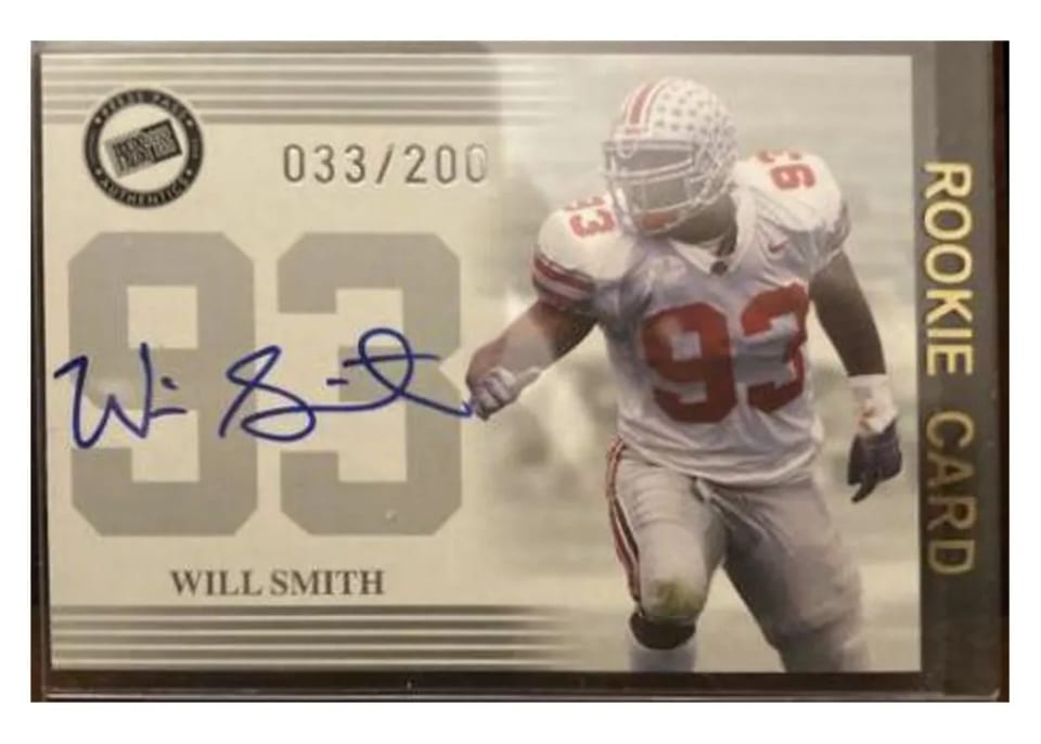 2004 Press Pass Autograph Will Smith card