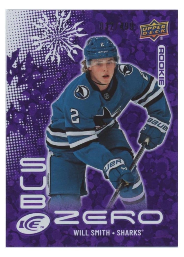 2024-25 Upper Deck Ice Sub Zero Rookies Blue Auto Will Smith #SZ-WS card