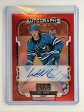 Will Smith 2025-26 O-Pee-Chee Platinum Red Rainbow Autos card