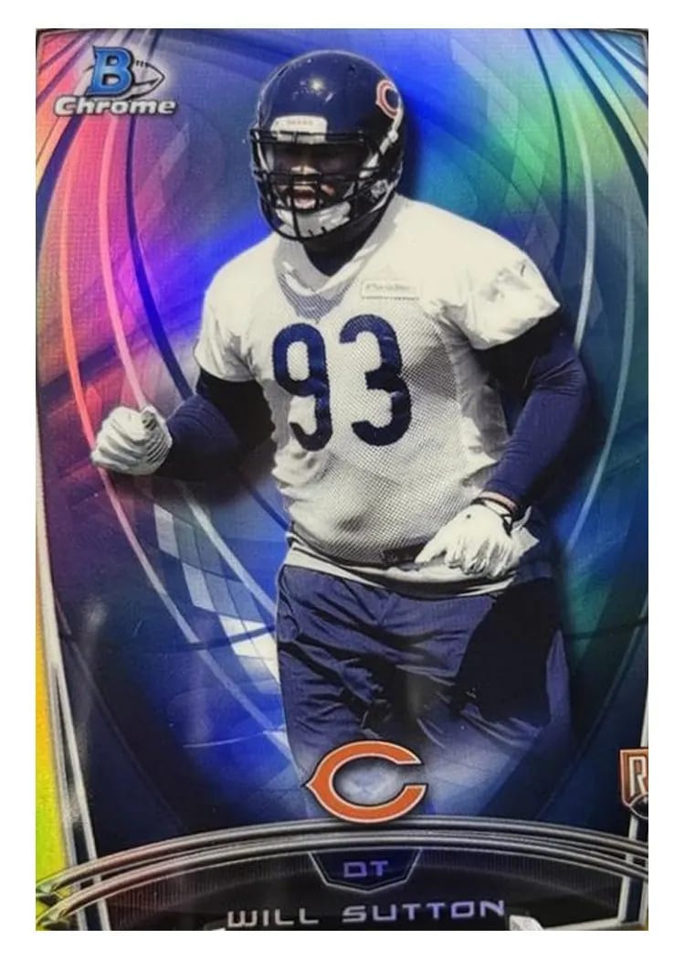 2014 Bowman Chrome Will Sutton #120 card