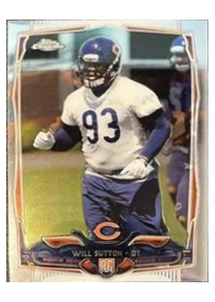 2014 Topps Chrome Mini Will Sutton #170 card