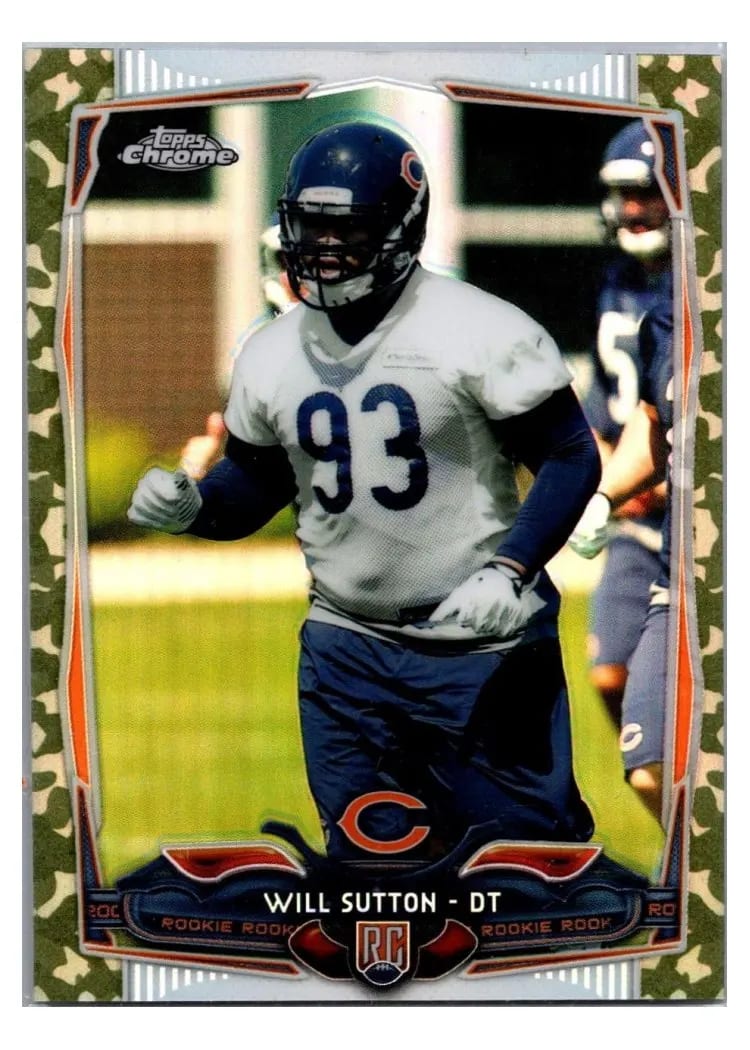 2014 Topps Chrome Mini Will Sutton #170 card