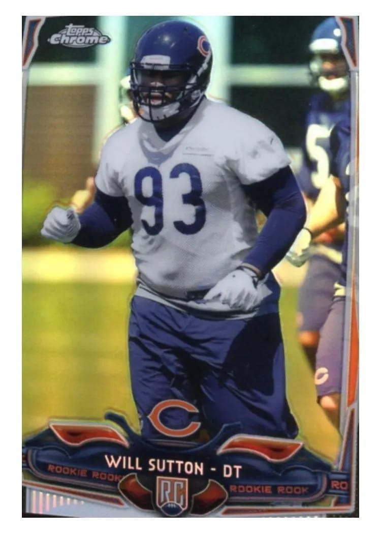 2014 Topps Chrome Mini Will Sutton #170 card