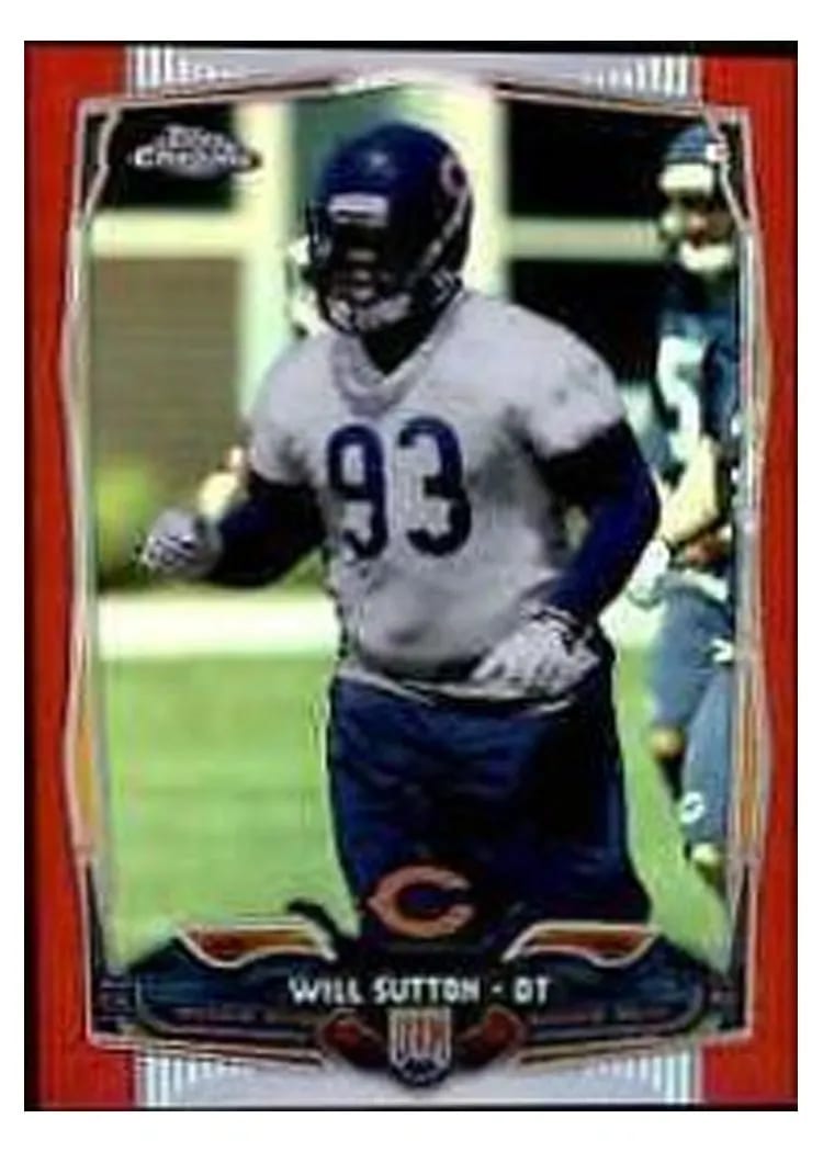 2014 Topps Chrome Mini Will Sutton #170 card