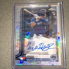 2025 Topps Chrome Logofractor Edition Rookie Autographs Will Wagner #RA-WW card