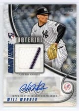 2025 Topps Update Major League Material Autographs Will Warren #MMAU-WW card
