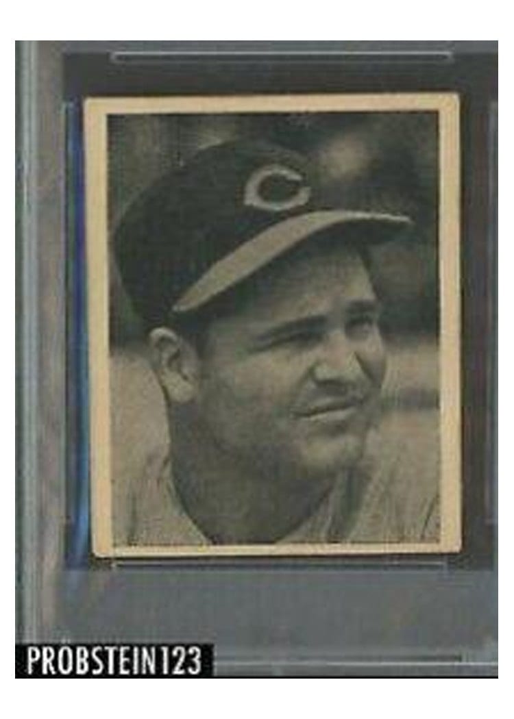1940 Cincinnati Reds Team Issue William Bill Baker card