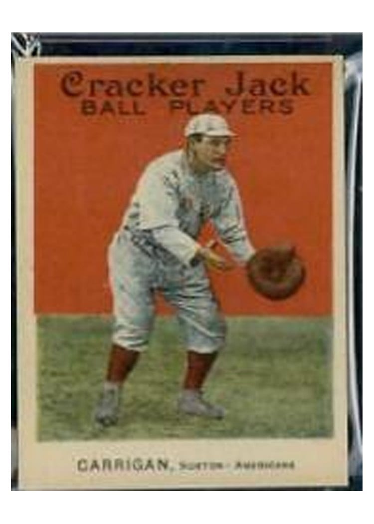 1915 Cracker Jack William Carrigan #27 card