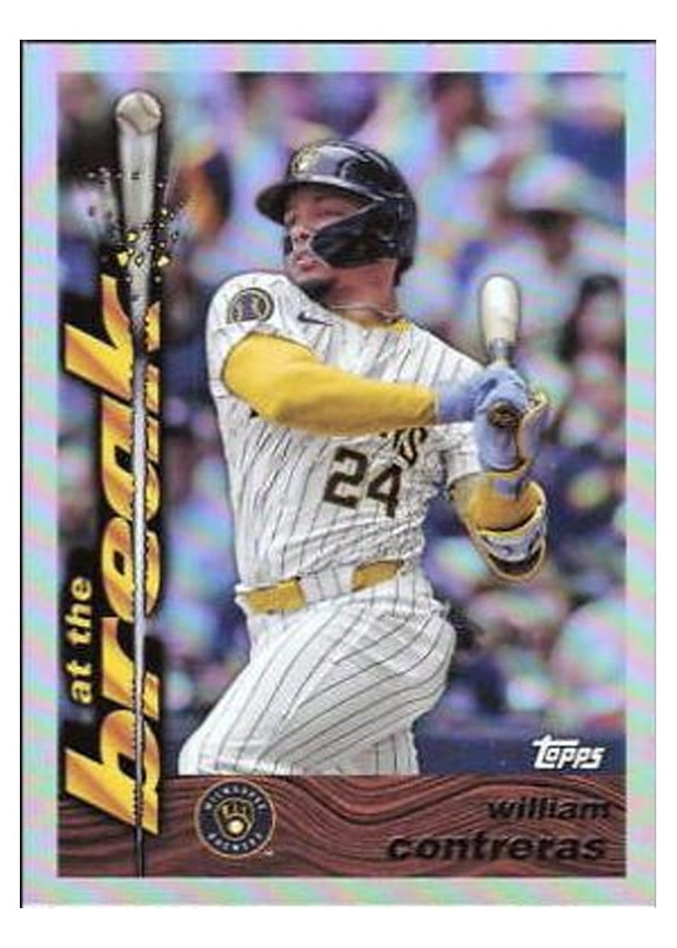 2024 Topps Archives 1995 Topps Traded & Rookies At the Break William Contreras #95ATB-14 card