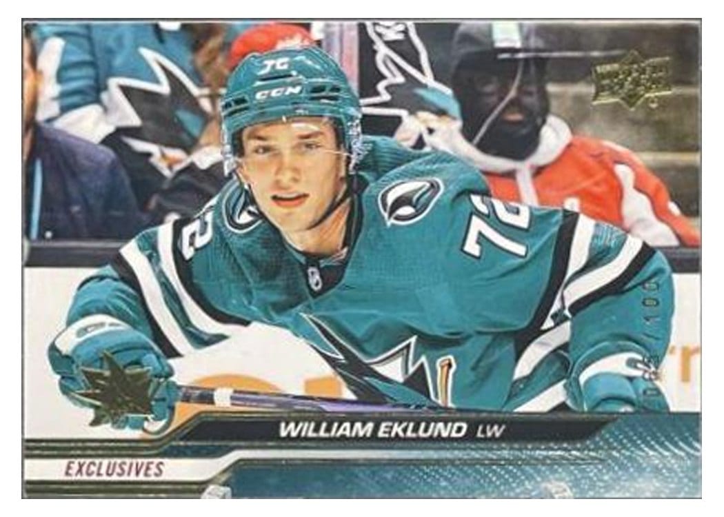 2023-24 Upper Deck Base Set William Eklund #143 card