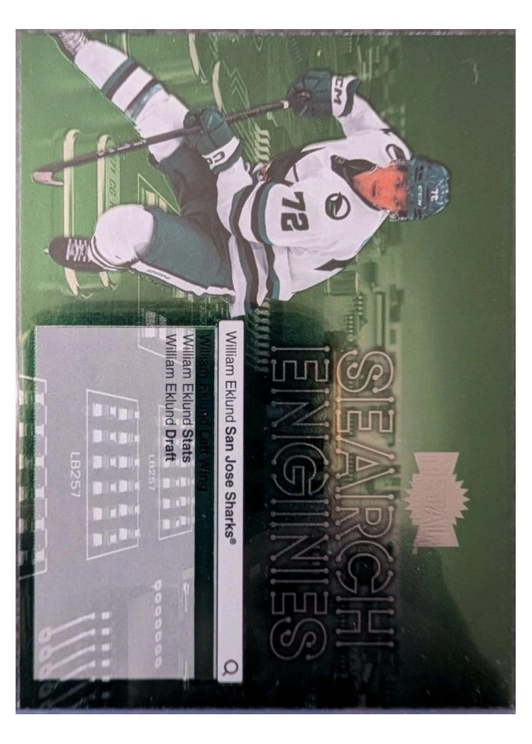 2024-25 Skybox Metal Universe Search Engines William Eklund #ST-14 card