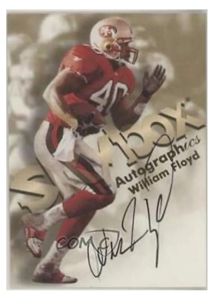 1998 Skybox Premium Autographics William Floyd card
