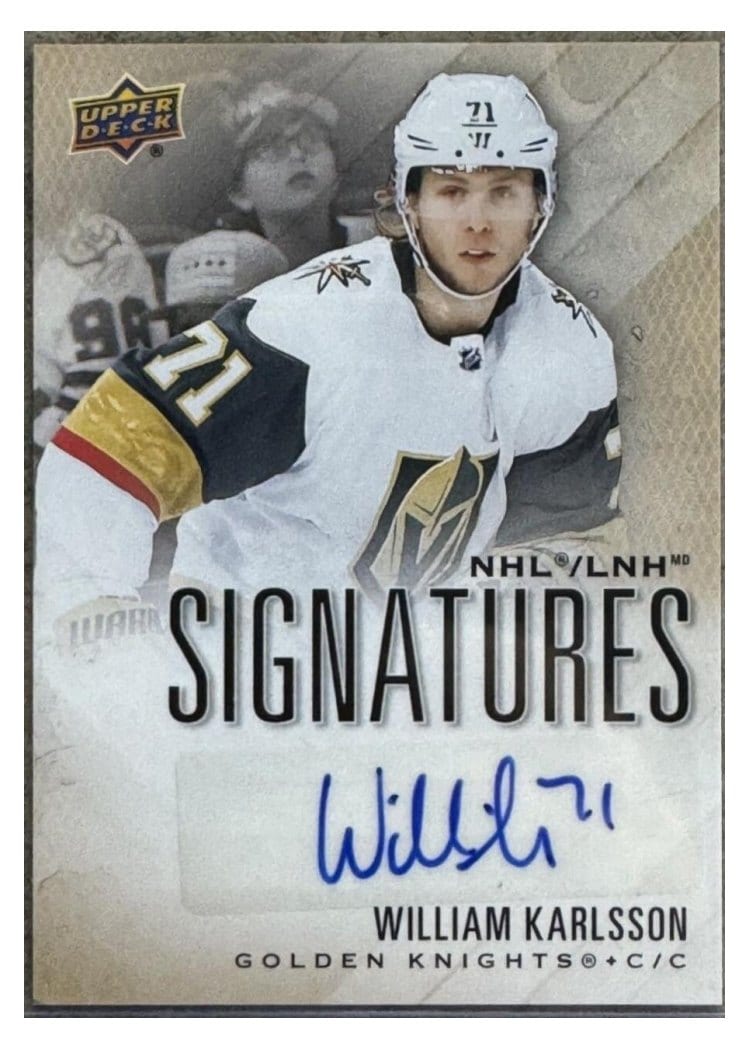 2024-25 Tim Hortons Collectors Series NHL Signatures William Karlsson #S-WK card