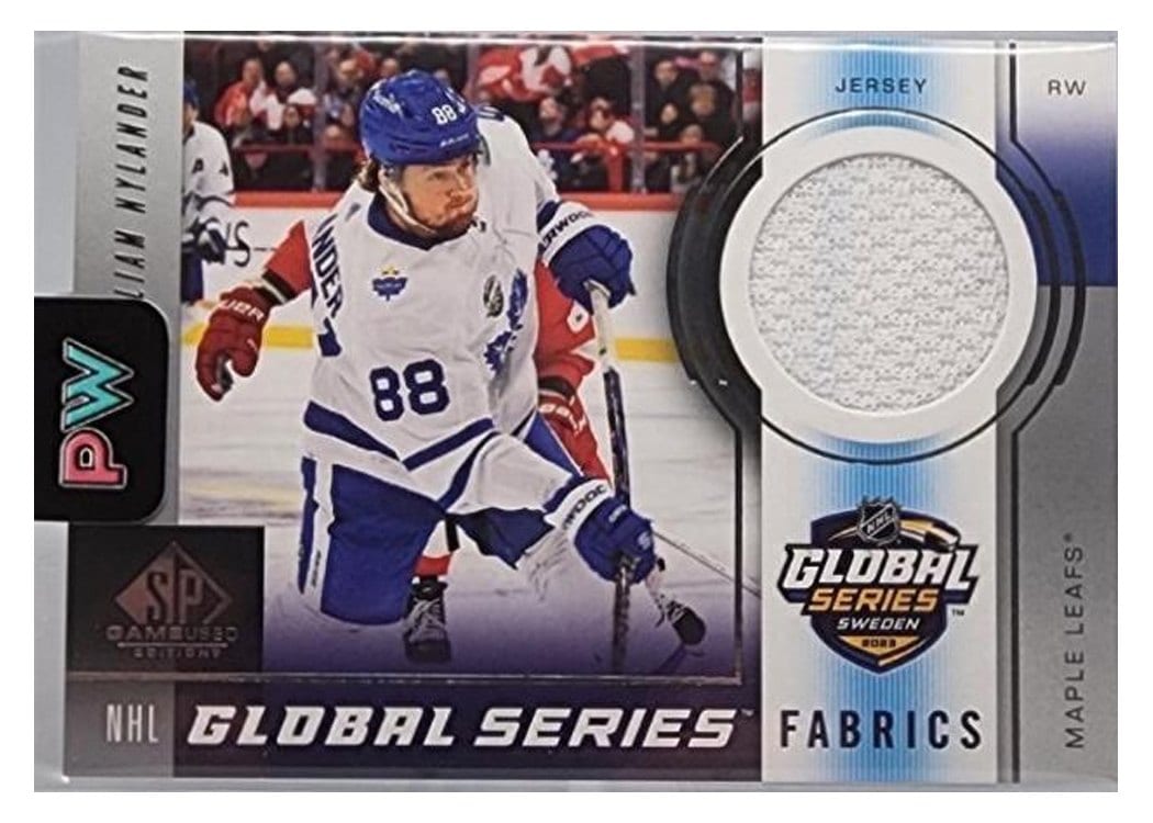 2024-25 SP Game Used 2023 Global Series Sweden Fabrics William Nylander #GSF-WN card