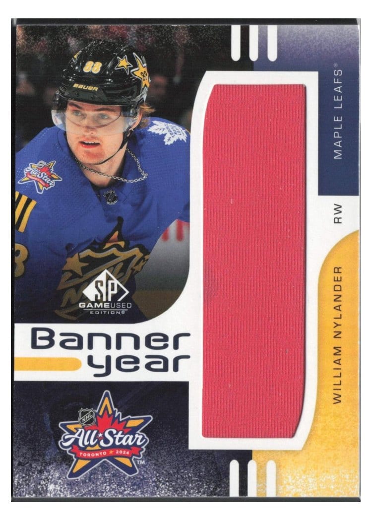 2024-25 SP Game Used 2024 All-Star Game Banner Year Relics William Nylander #BYAS-WN card