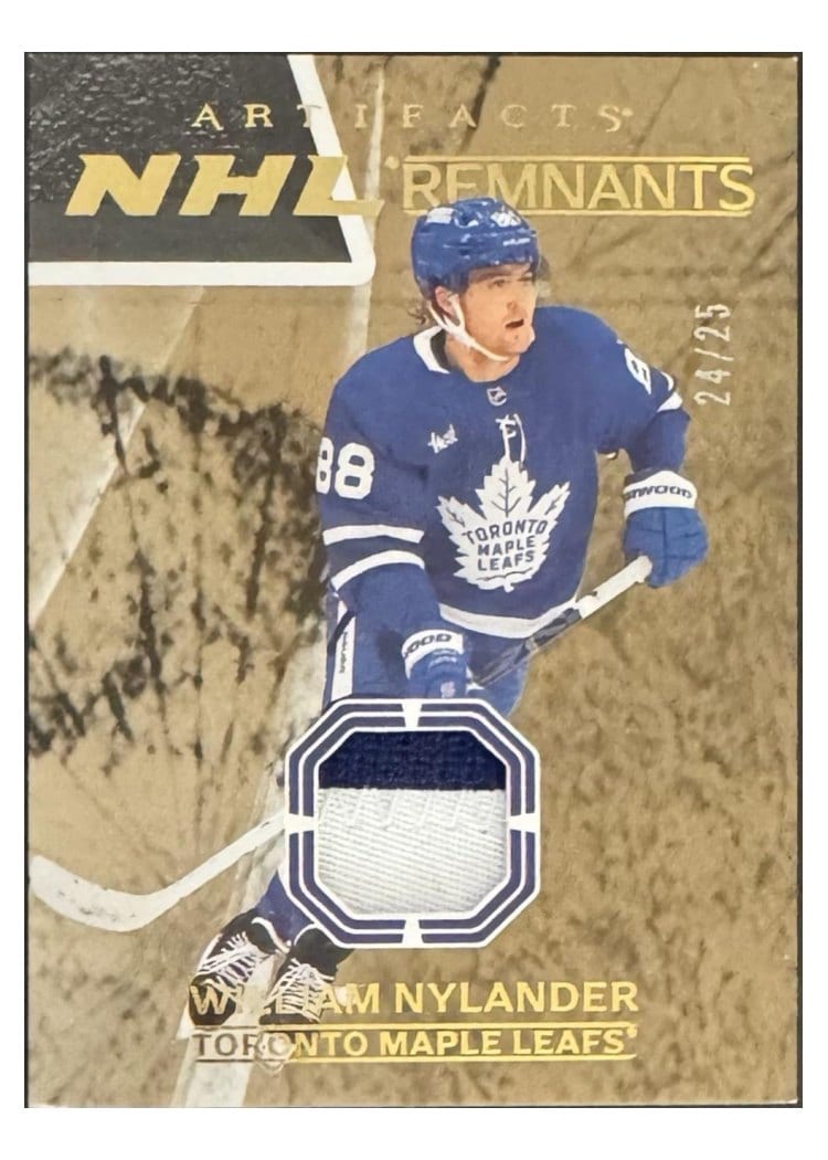 2024-25 Upper Deck Artifacts NHL Remnants William Nylander #NR-28 card