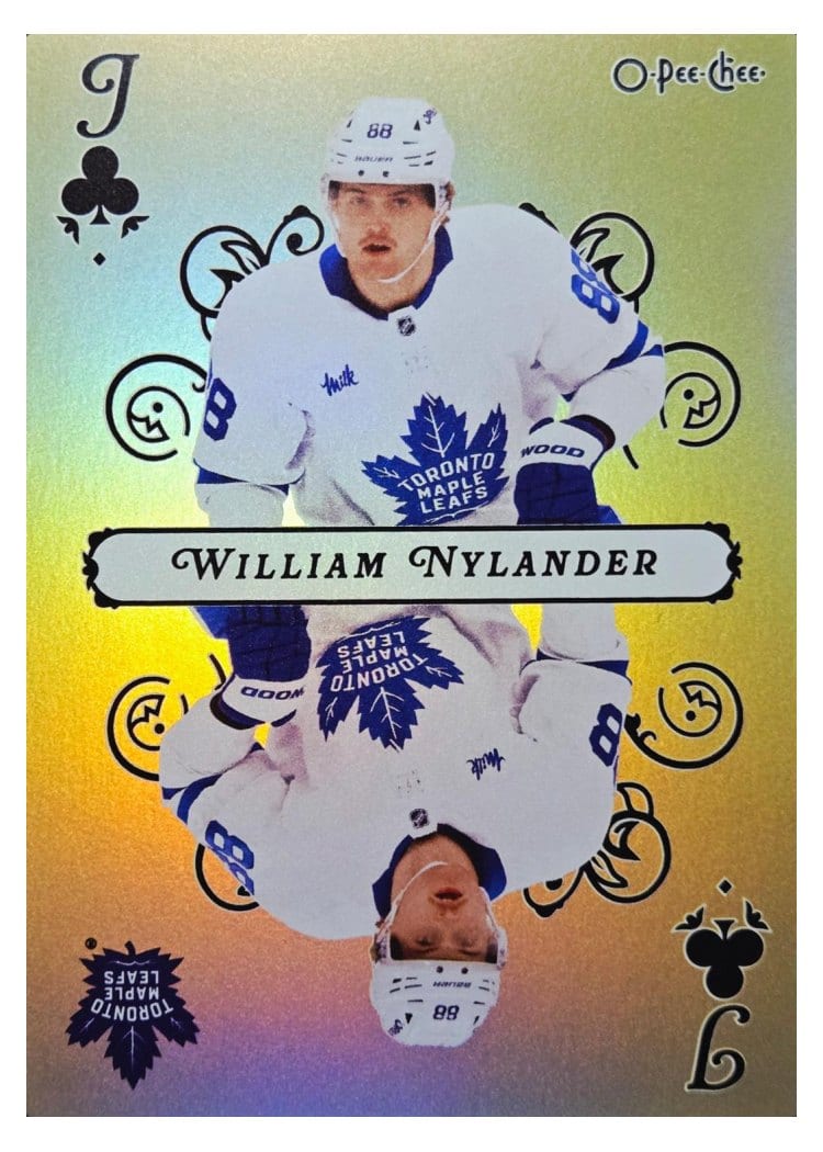 2025-26 O-Pee-Chee Playing Cards William Nylander #J-CLUBS card