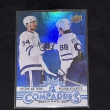 2025 Upper Deck Compadres William Nylander/Auston Matthews #CM-3 card