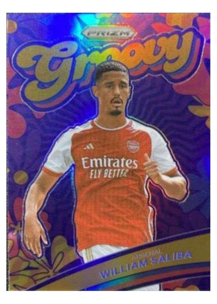 2023 Panini Prizm Premier League Groovy William Saliba #7 card