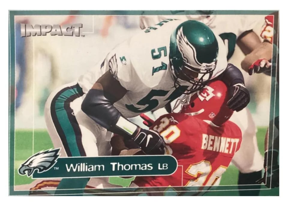 2000 Skybox Impact William Thomas #45 card