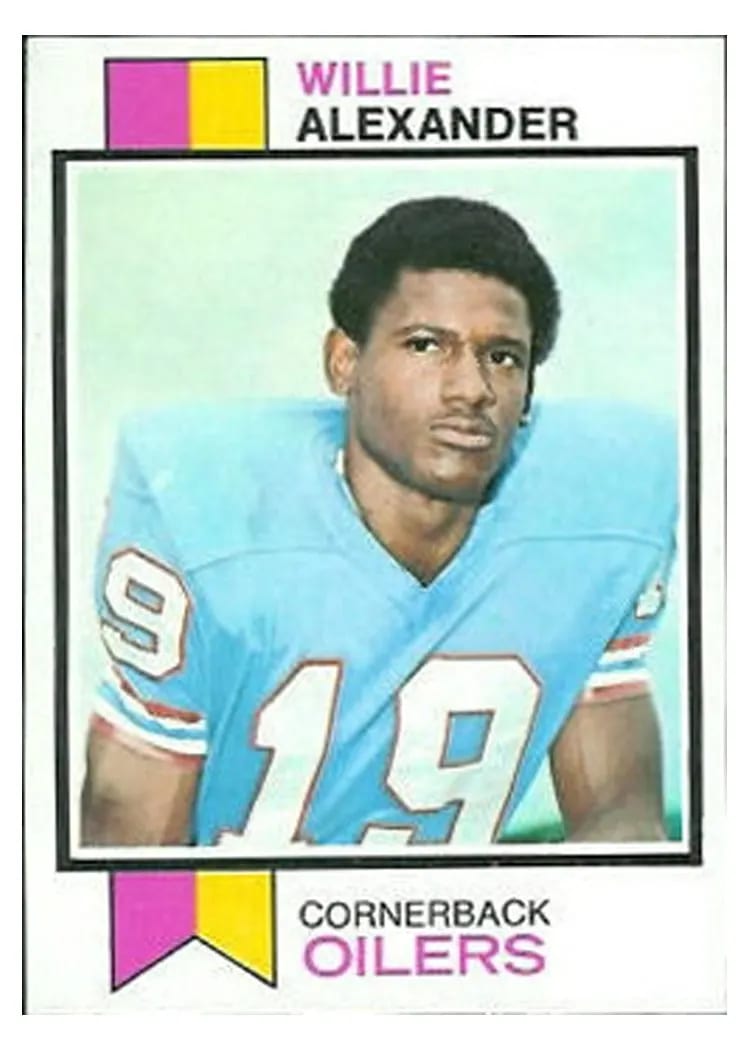 1973 Topps Willie Alexander #253 card