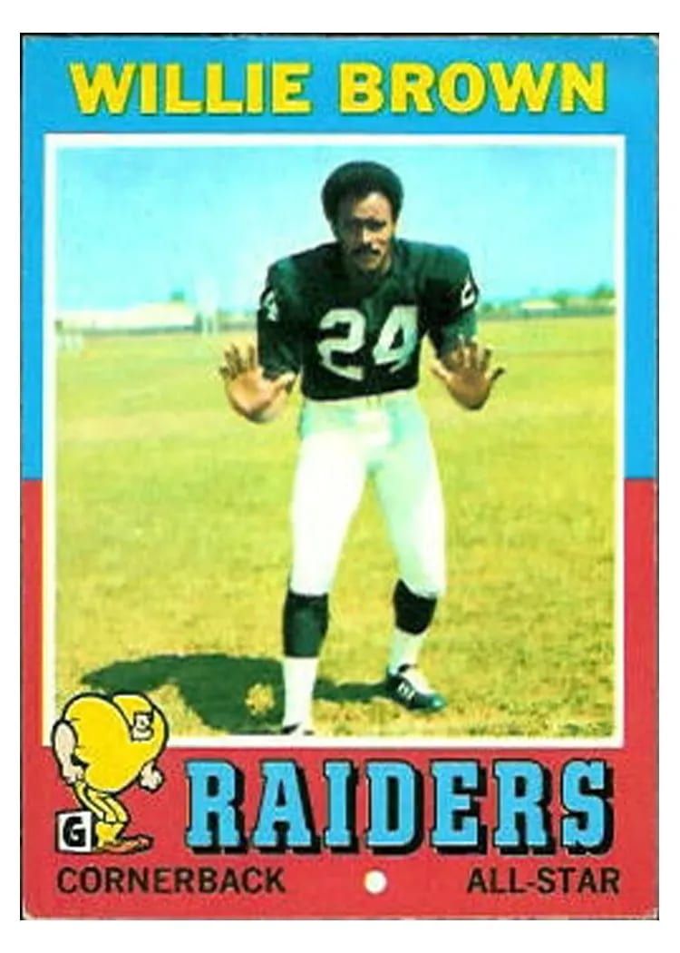 1971 Topps Willie Brown #207 card