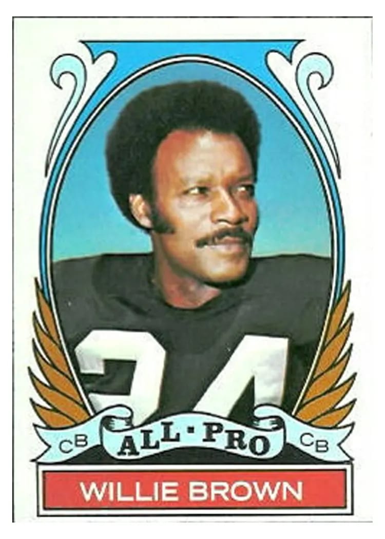 1972 Topps Willie Brown All Pro #285 card