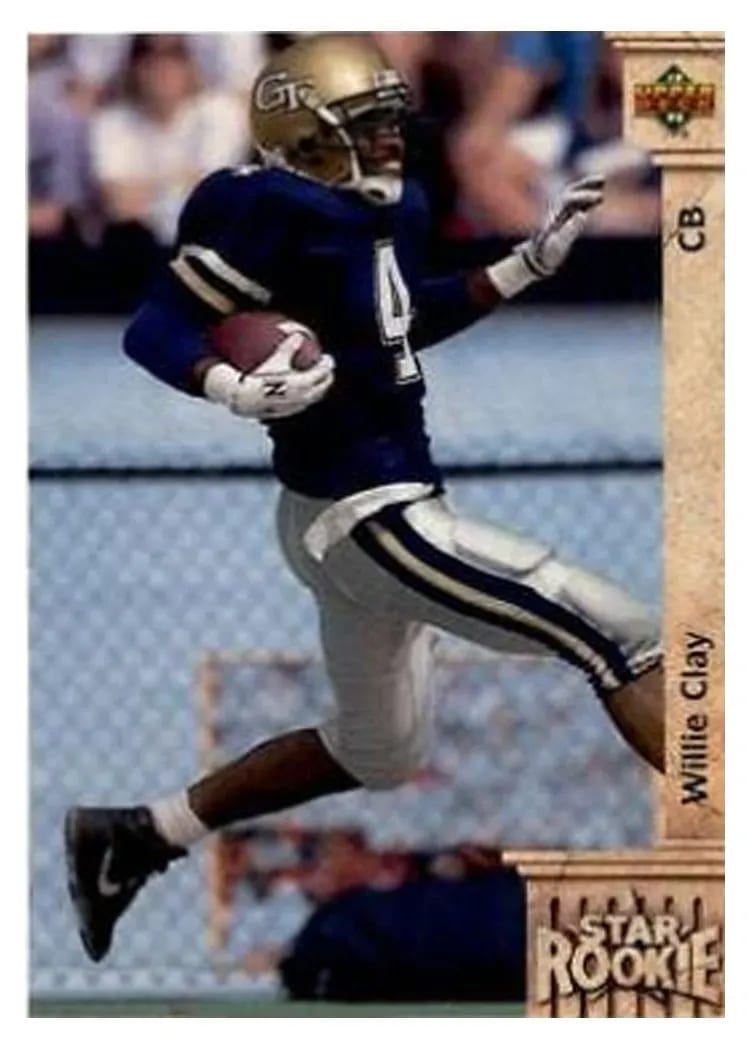 1992 Upper Deck Willie Clay #7 card