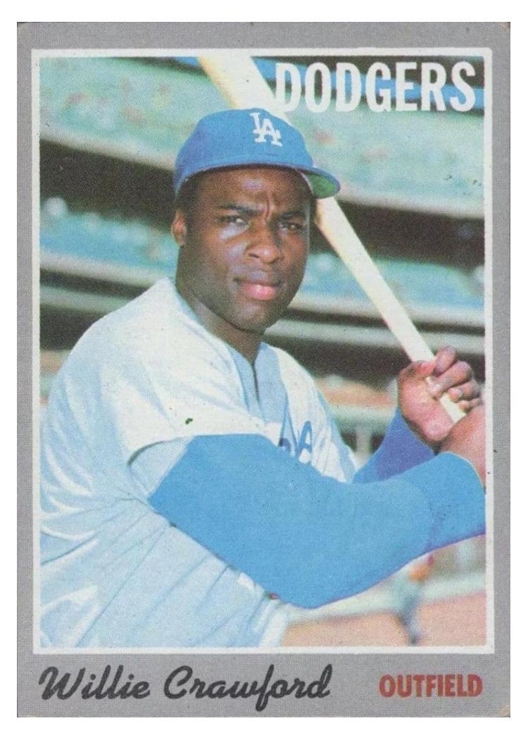 1970 Topps Willie Crawford #34 card