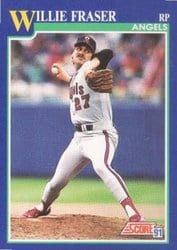 1991 Score Base Set Willie Fraser #96 card