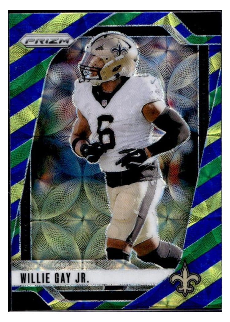 2024 Panini Prizm Base Set Willie Gay Jr. Choice Blue Yellow Green #208 card