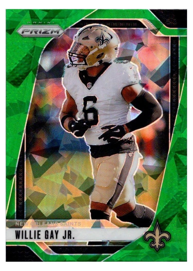 2024 Panini Prizm Base Set Willie Gay Jr. Green Ice #208 card
